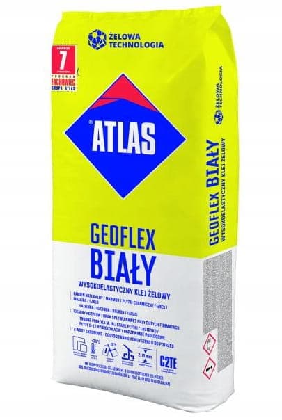 Atlas Geoflex Erittäin elastinen geeliliima valkoinen 25 kg