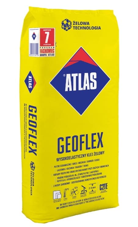 Atlas Geoflex erittäin elastinen geeliliima 25 kg