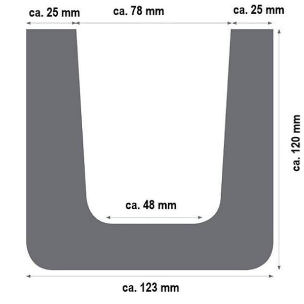 Ljusbrun mycket hållbar PU-balk 12 x 12 x 300 cm