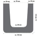 Miniatyrbild 2 av 4: Ljusbrun mycket hållbar PU-balk 12 x 12 x 300 cm