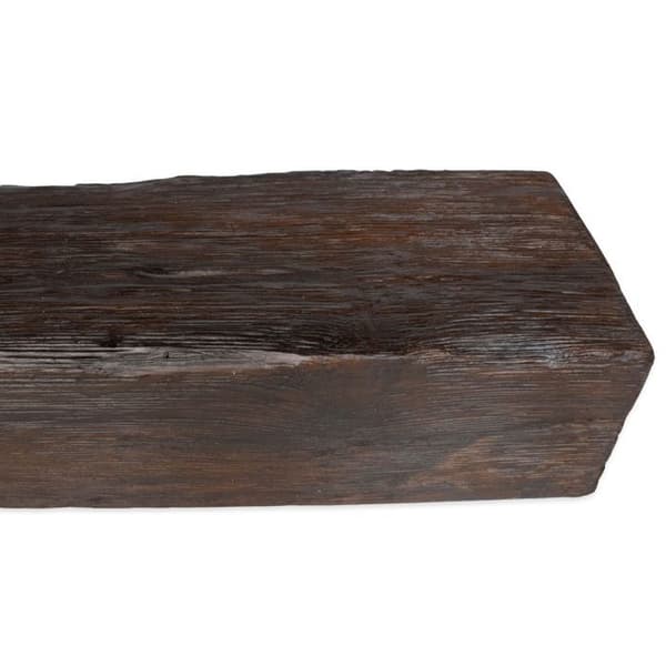 PROVISTON Balkar i PU 190 x 130 x 2000 mm Polyuretan Mörk ek Träutseende Balkar för tak Realistisk träimitering