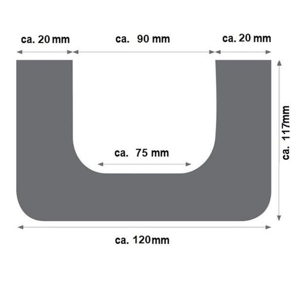 PROVISTON Falsk balk 120 x 120 x 2000 mm i PU HD Vit