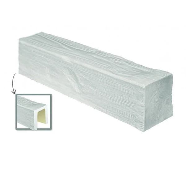 PROVISTON Falsk balk 120 x 120 x 2000 mm i PU HD Vit