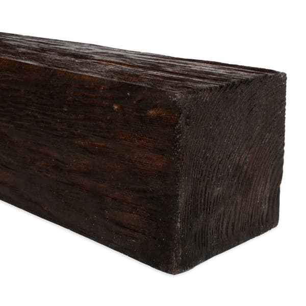 PROVISTON Balkar i PU 120 x 120 x 2000 mm Polyuretan Mörk ek Träutseende Takbalkar Realistisk träimitation