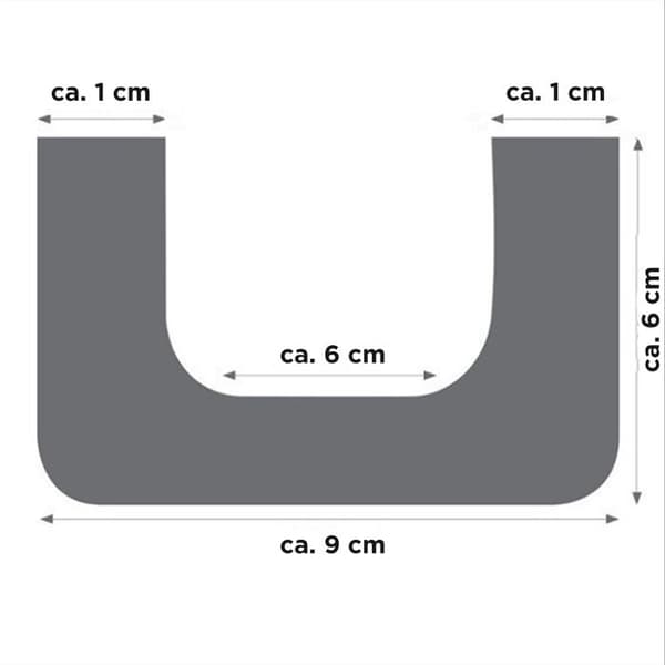 PROVISTON Falsk balk 60 x 90 x 2000 mm i PU HD Mörk ek