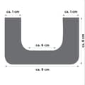 Miniatyrbild 5 av 5: PROVISTON Falsk balk 60 x 90 x 2000 mm i PU HD Mörk ek
