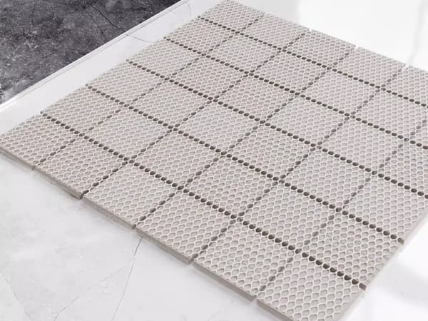 KERAMISK MOSAIK FIRKANTET MARMOR
