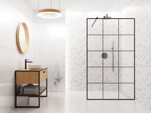 KERAMISK MOSAIK FIRKANTET MARMOR