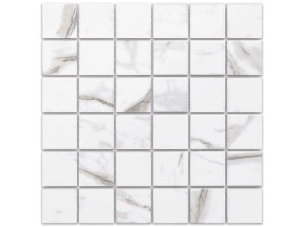 KERAMISK MOSAIK FIRKANTET MARMOR