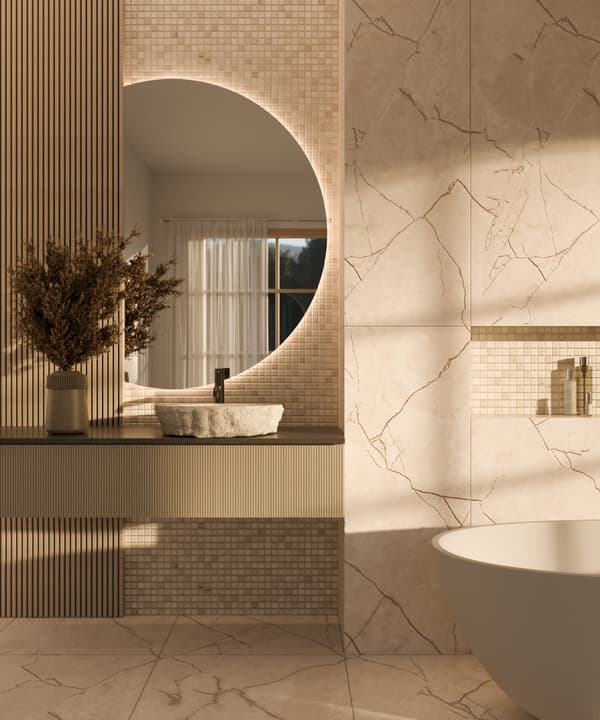 STENMOSAIK TRAVERTIN ARES