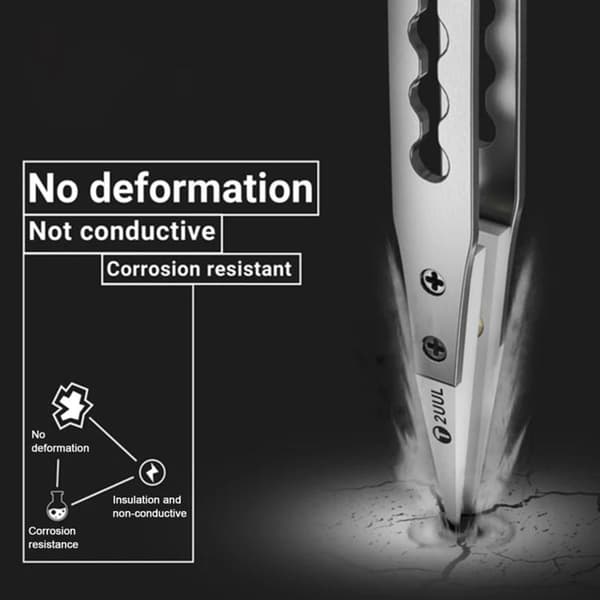 Ultrahård Isolerad Keramisk Pincett Antistatisk Precisionsspets Reparation