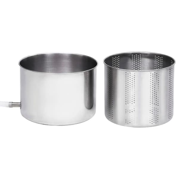 vidaXL Frukt- og vinpresse rustfritt stål 6 L