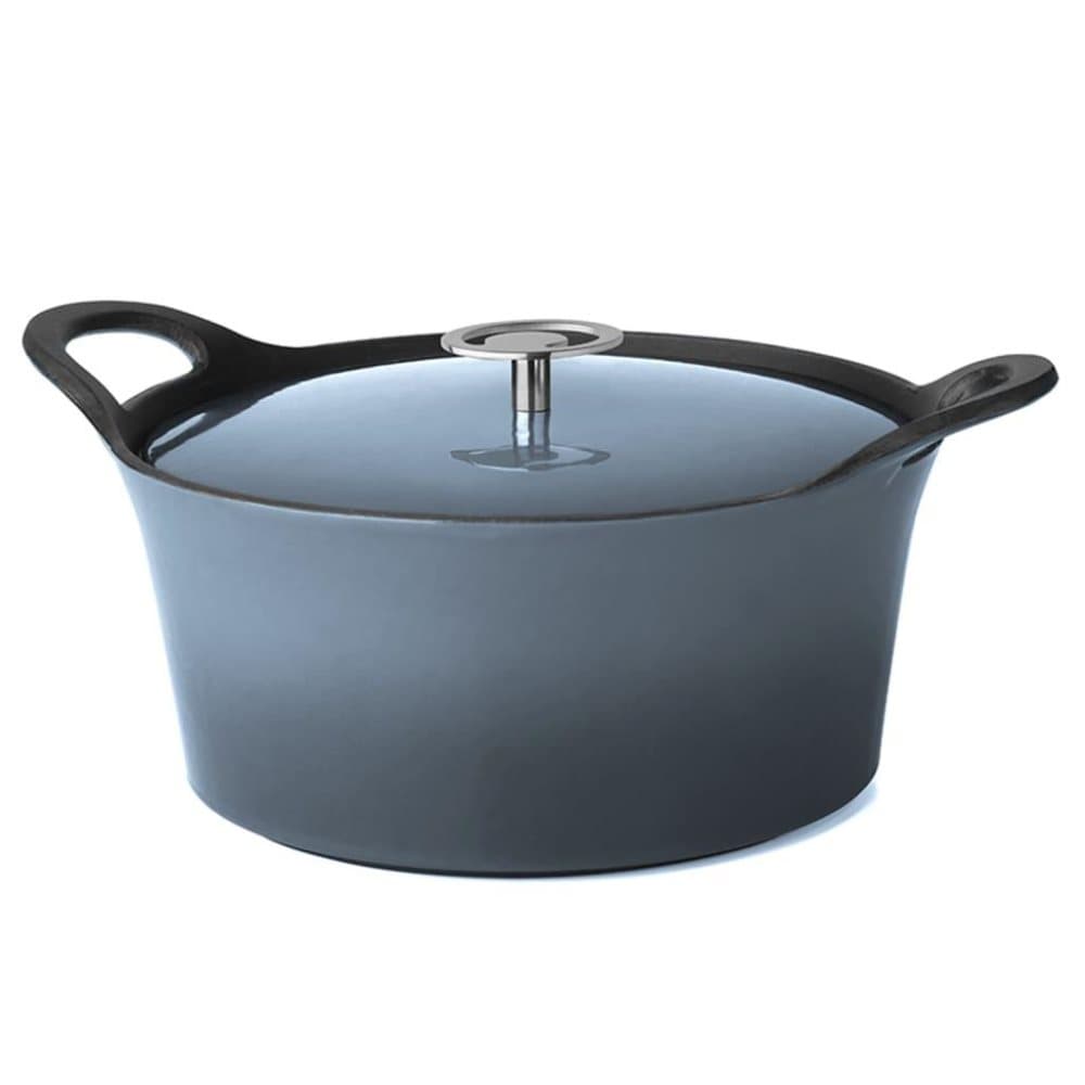 CUISINOX Gjutjärnsgryta emaljerad 1,6 L 20 cm denimblå
