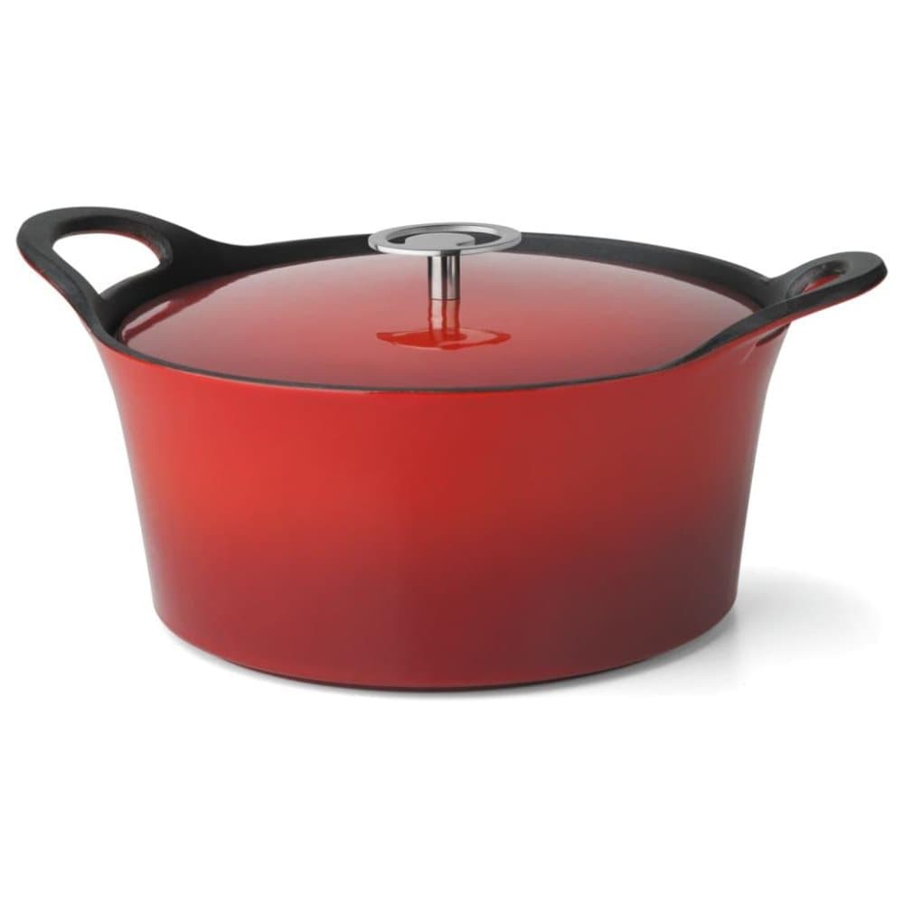CUISINOX Gjutjärnsgryta emaljerad 3,4 L 24 cm röd