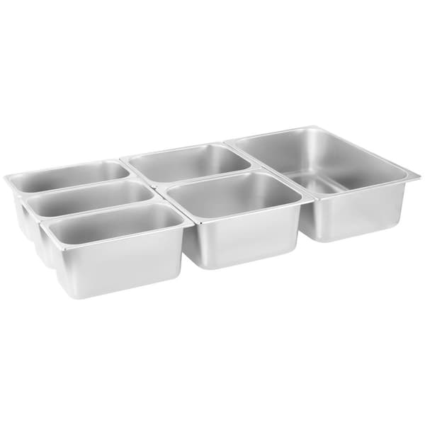 Royal Catering Torr bain marie - 6 GN - med kötthylla