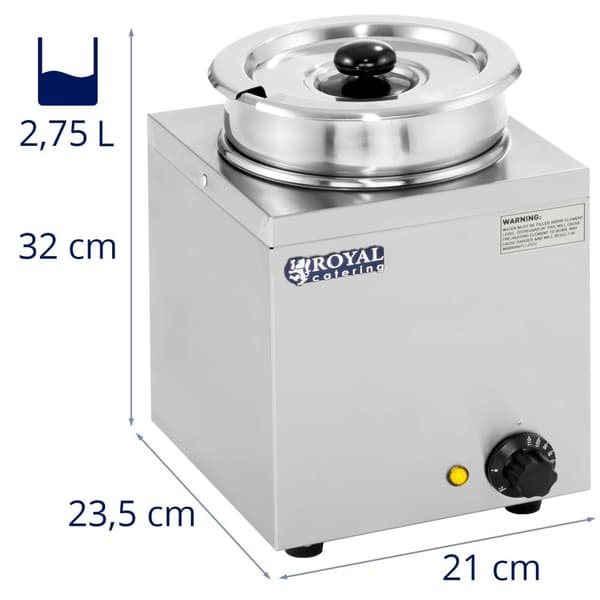Royal Catering Soppstation - 1 x 2,75 liter - 150 W