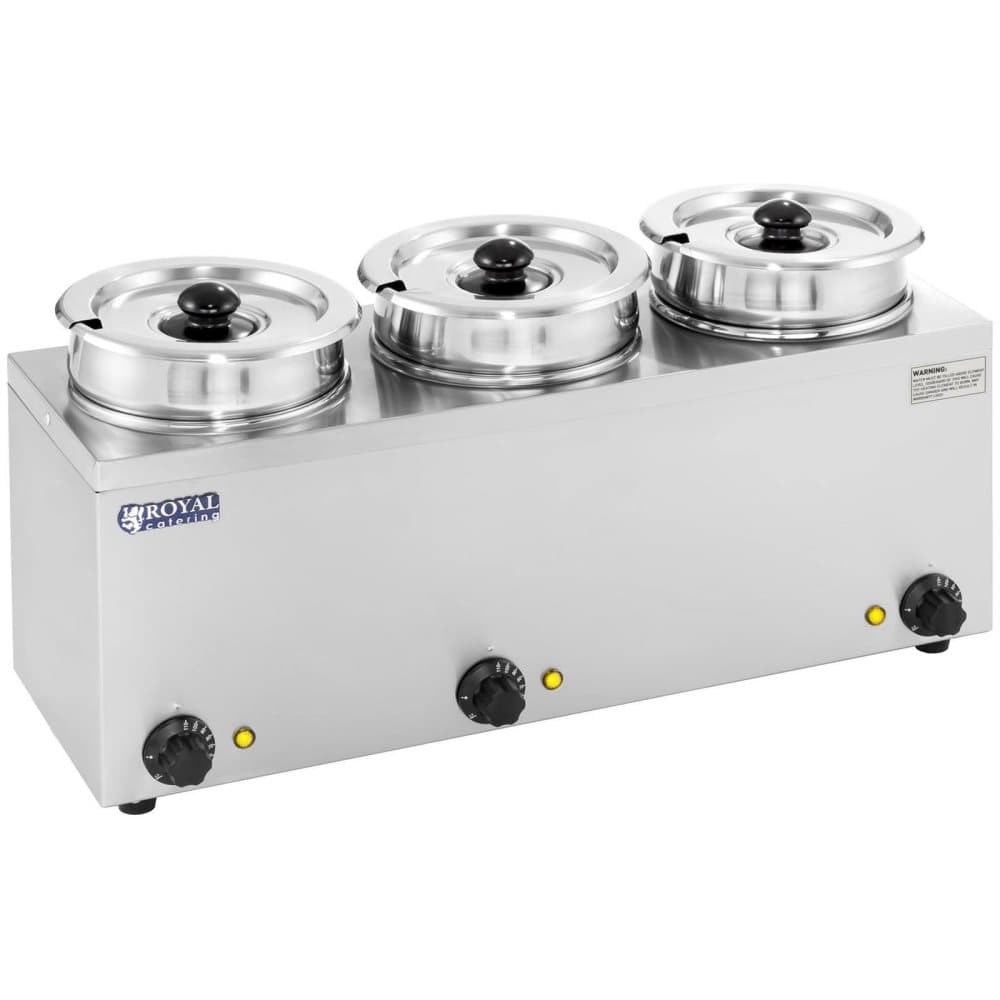 Royal Catering Soppstation - 3 x 2,75 liter - 450 W
