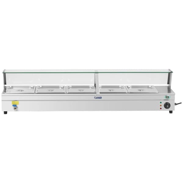 Royal Catering Vattenbad - 5 x GN - 1/2 - tappkran