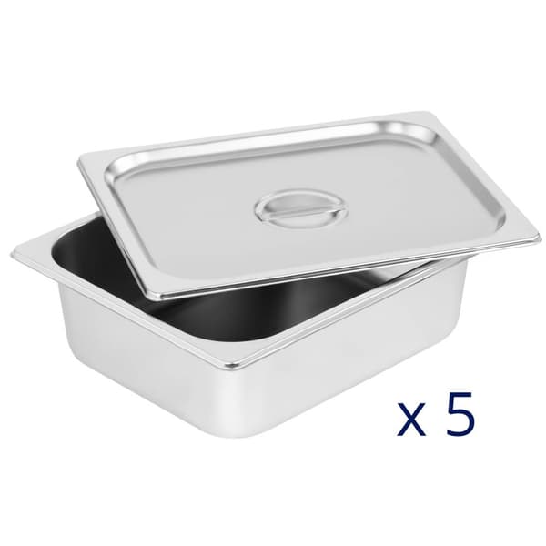 Royal Catering Vattenbad - 5 x GN - 1/2 - tappkran