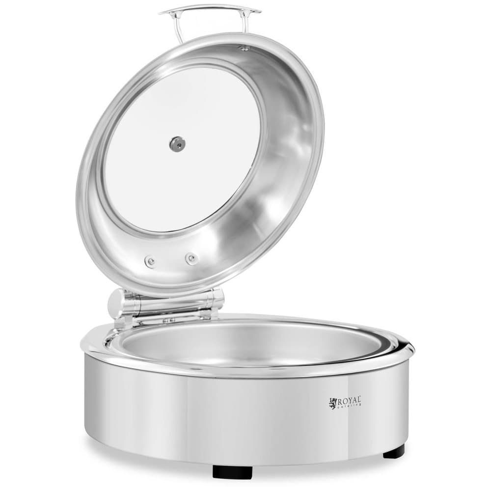 Royal Catering Chafing dish - Rund med fönster - Royal Catering - 5,5 L