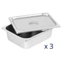 Miniatyrbild 6 av 7: Royal Catering Bain marie - 2000 W - 3 GN 1/2 - Tappkran - Glasskydd