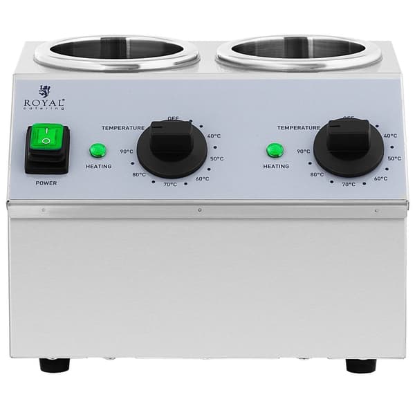 Royal Catering Såsvärmare - 2 x 1 L - Toppstyrningspanel - Royal Catering