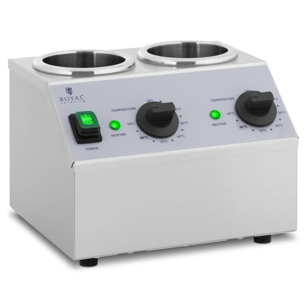 Royal Catering Såsvärmare - 2 x 1 L - Toppstyrningspanel - Royal Catering