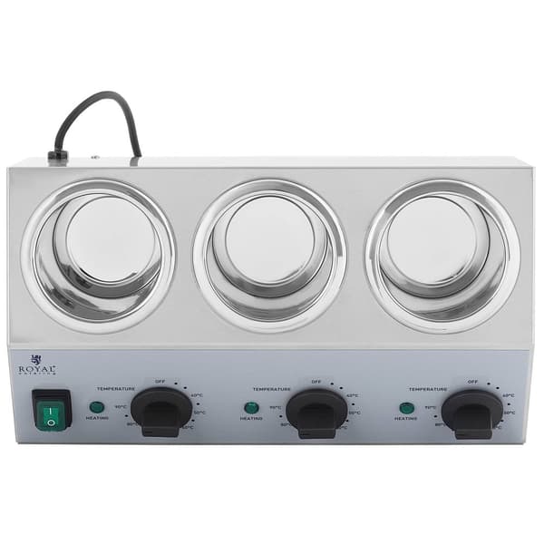 Royal Catering Såsvärmare - 3 x 1 L - Toppstyrningspanel - Royal Catering