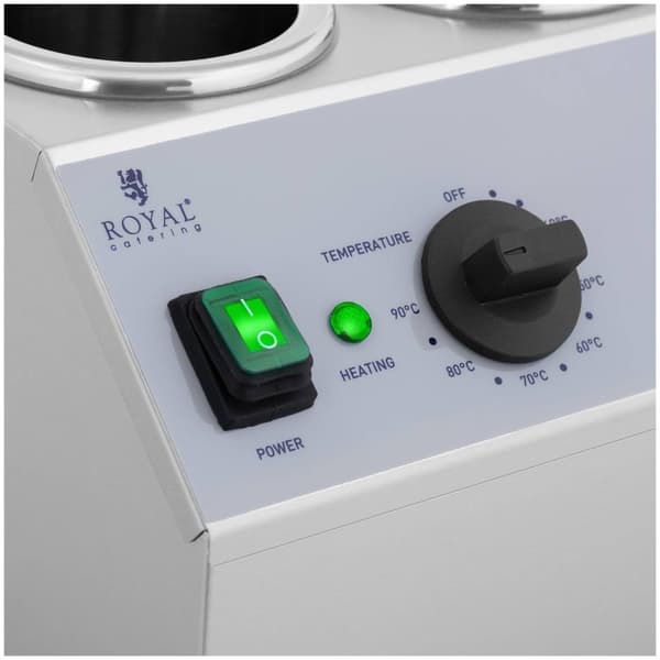 Royal Catering Såsvärmare - 3 x 1 L - Toppstyrningspanel - Royal Catering