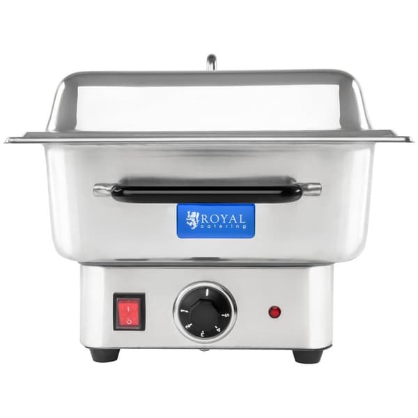 Royal Catering Chafing Dish - 1600 W - 100 mm djup - 13,3L volym - Inkl. 1/1 GN-behållare