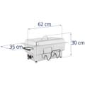 Miniatyrbild 8 av 8: Royal Catering Chafing Dish - 1600 W - 100 mm djup - 13,3L volym - Inkl. 1/1 GN-behållare