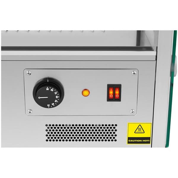 Royal Catering Värmedisplay - 160 l - 1500 W - belysning
