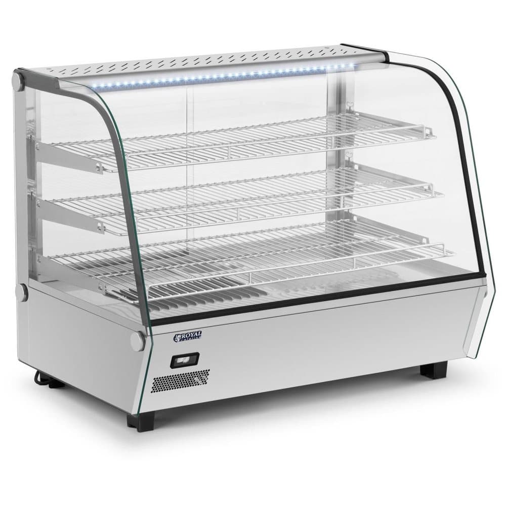 Royal Catering Värmedisplay - 160 l - 1500 W - belysning