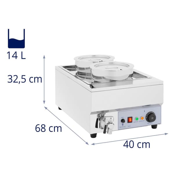 Royal Catering Soppstation - 2 x 7 l - 1500 W - Matt - Royal Catering