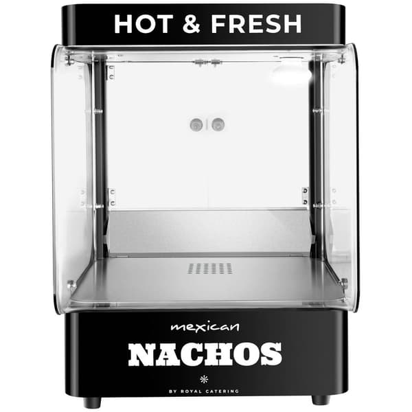 Royal Catering Professionell Nachovärmare - Modern design - 99 l - 50 - 60 °C - Svart - Royal Catering