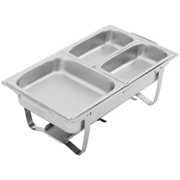 Royal Catering Chafing dish - GN 1/2 - 2 x GN 1/4 - 9 L - 2 Bränslepanna - 295x235x60 / 240x135x65 mm - Royal Catering