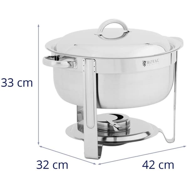 Royal Catering Chafing dish - Rund - 5 L - Royal Catering