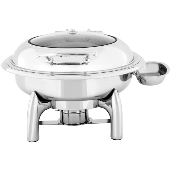 Royal Catering Chafing dish - Rund med visningsfönster - Royal Catering - 5,5 L - 1 bränslecell
