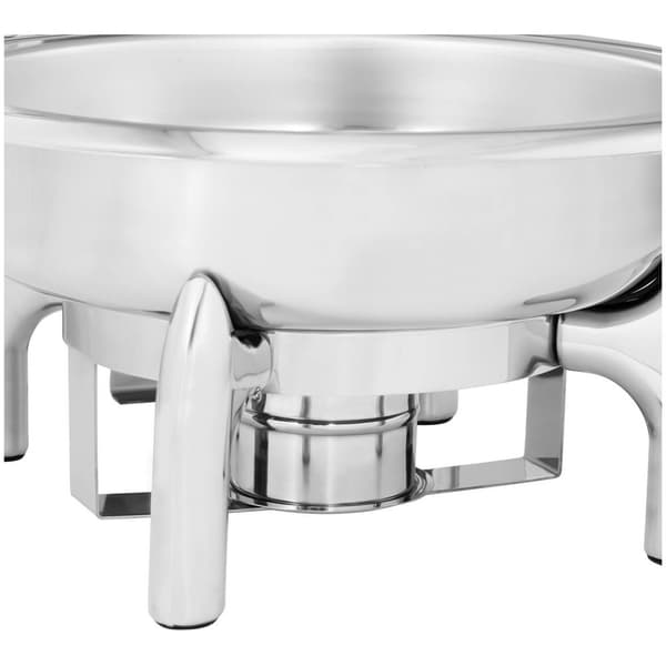 Royal Catering Chafing dish - Rund med visningsfönster - Royal Catering - 5,5 L - 1 bränslecell