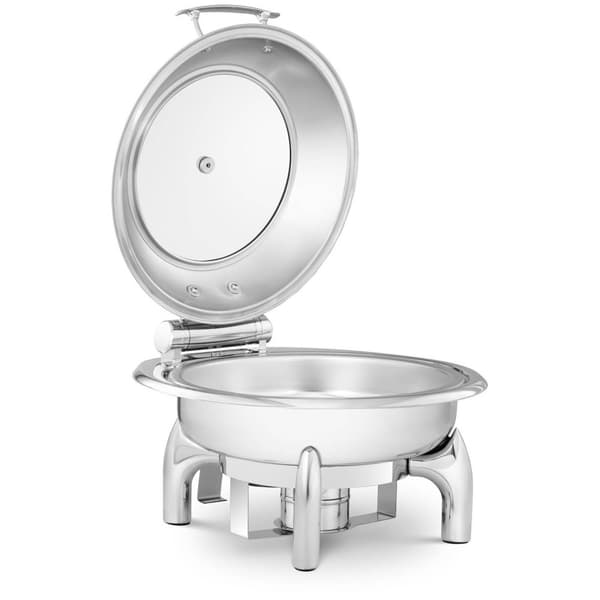 Royal Catering Chafing dish - Rund med visningsfönster - Royal Catering - 5,5 L - 1 bränslecell