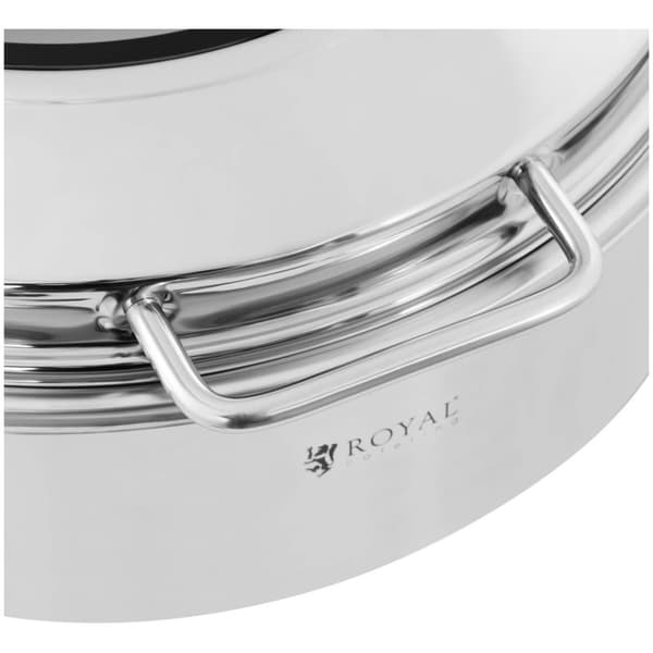 Royal Catering Chafing dish - Rund - Royal Catering - 5,8 L - 1 bränslecell - Visningsfönster