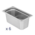 Miniatyrbild 6 av 7: Royal Catering Bain marie - 6 GN 1/3-behållare - Royal Catering