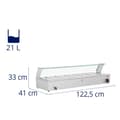 Miniatyrbild 7 av 7: Royal Catering Bain marie - 6 GN 1/3-behållare - Royal Catering