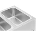 Miniatyrbild 3 av 7: Royal Catering Bain Marie - 1265 W - 2 x GN 1/1 - med bas - Royal Catering
