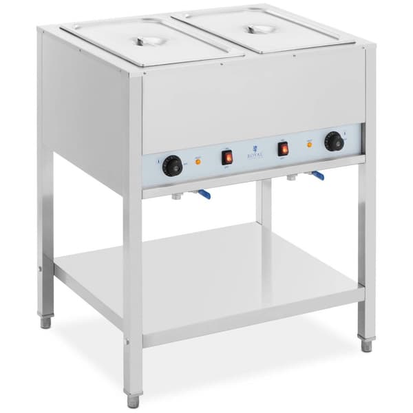 Royal Catering Bain Marie - 1265 W - 2 x GN 1/1 - med bas - Royal Catering