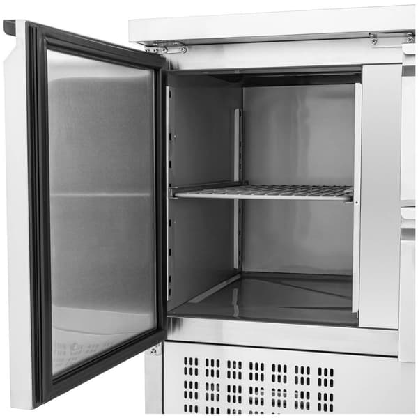 Kylbänk - 230 L - 2 x GN 1/2 + fack - 90 x 70 cm - Royal Catering