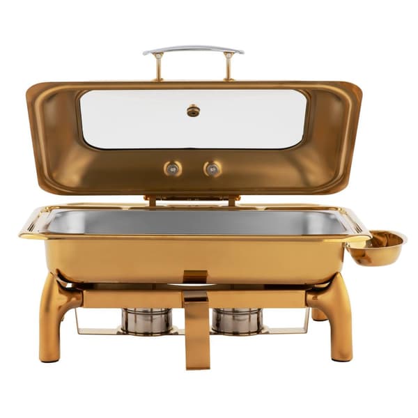 Royal Catering - Chafing dish - GN 1/1 - 9 l - 2 bränslebehållare - Med fönster