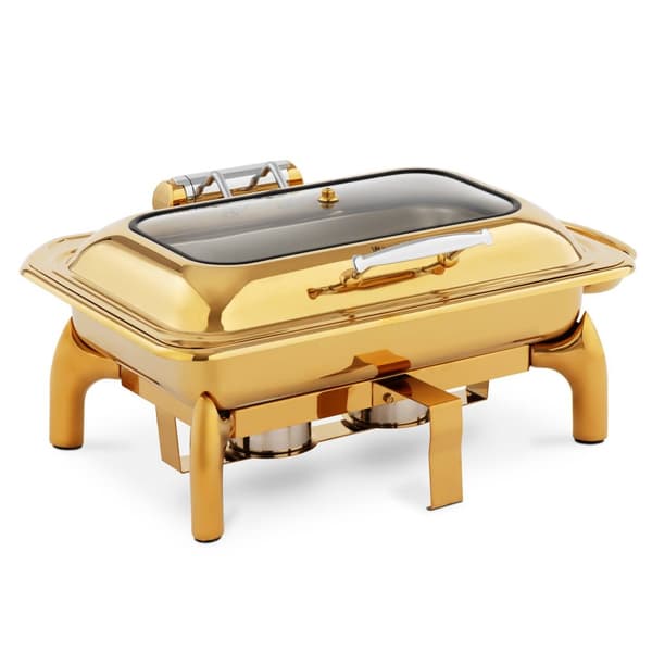 Royal Catering - Chafing dish - GN 1/1 - 9 l - 2 bränslebehållare - Med fönster
