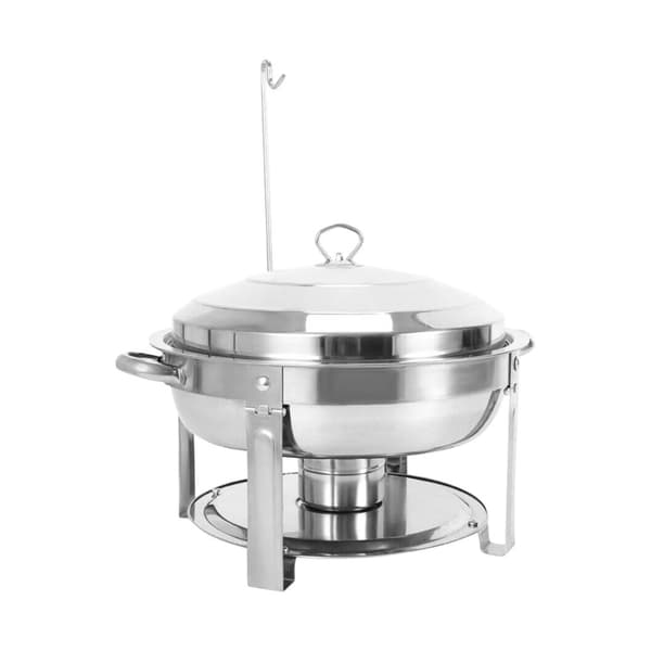 Rustfrit Stål Chafing Dish, 7,5L Kapacitet, Ovns- og Opvaskemaskinesikker,Sølv