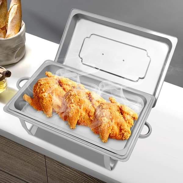 Chafing Dish Buffet Sæt, 2,38 Gallon, Alkoholopvarmning, Nem Transport
